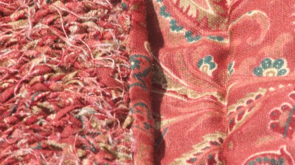 closeup of knit texture