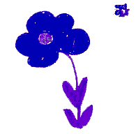 A tiny and a gigantic flower