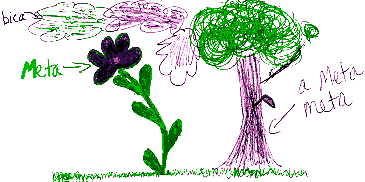 landscape with objects labeled in colorbear