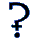 [PG's question-mark-with-crossbar symbol]